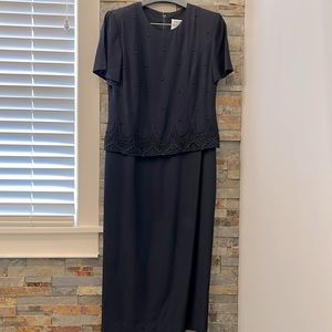 Navy one piece dress